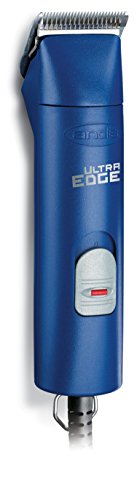 Andis – 23275, Ultra Edge Detachable Blade Clipper - Super 2-Speed Rotary Motor with Minimal Noise, 3400-4400 Strokes per Minute, Includes 14-Inch Heavy-Duty Cord – for Dogs, Coats & Breeds, Blue