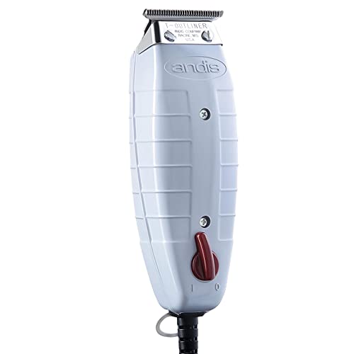 Andis Professional T-Outliner Beard/Hair Trimmer with T-Blade, Gray, Model GTO (04710) with a BeauWis Blade Brush