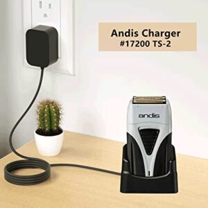 for Andis Charger Base, Replacement Andis Charger Stand with Charging Cord Compatible with Andis Profoil Lithium Plus Titanium Foil Shaver 17200 TS-2