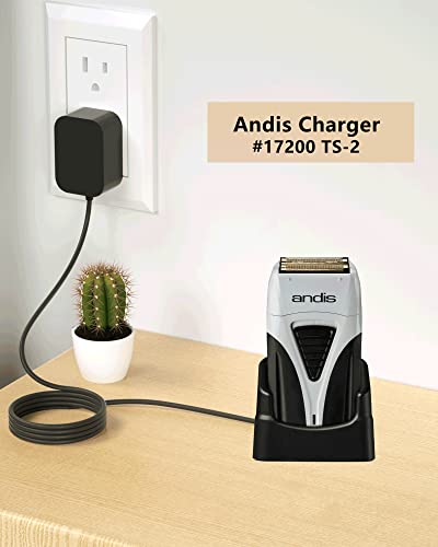 for Andis Charger Base, Replacement Andis Charger Stand with Charging Cord Compatible with Andis Profoil Lithium Plus Titanium Foil Shaver 17200 TS-2