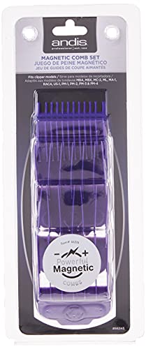 Andis Nano-silver Magnetic Attachment 5 Combs, Small Sizes, 6", 8", 4", 3/8", 2"