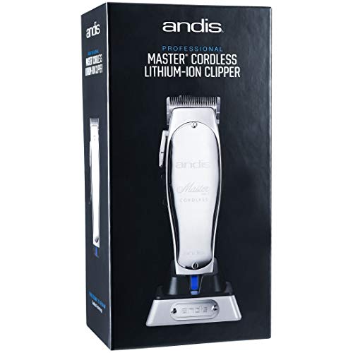 Andis Professional Master Cordless Lithium-Ion Clipper (12470) - Bundled with BeauWis Blade Brush