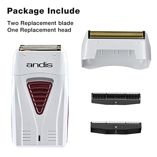 for Andis Foil Shaver Replacement Foil Compatible with Andis 17155, 17150 Replacement Foil and Blades (Golden Foil and Cutters)