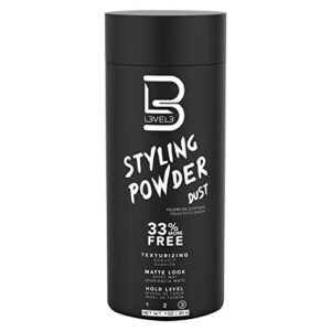 l3 level 3 styling powder – natural look mens powder – easy to apply with no oil or greasy residue (small – 30 grams)