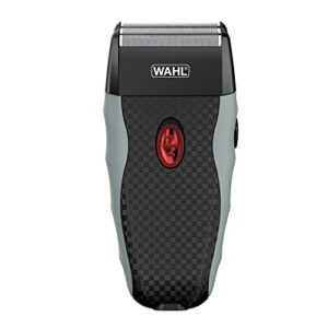 wahl bump-free rechargeable foil shaver with hypoallergenic titanium cutters for close, smooth shaving – model 7339-300w