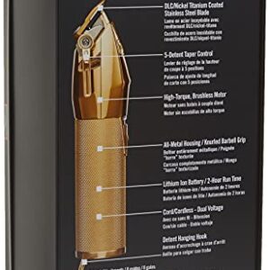 BaBylissPRO FX870G GoldFX Cord/Cordless Hair Clipper