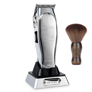 andis professional master cordless lithium-ion clipper (12470) – bundled with kepse neck duster