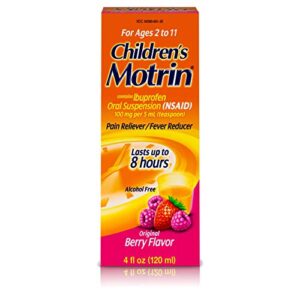 children’s motrin oral suspension, ibuprofen,pain relief, 4 oz