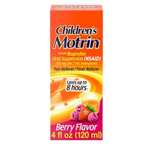 motrin children’s oral suspension, ibuprofen,pain relief, 4 oz