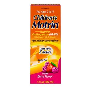 Motrin Children's Oral Suspension, Ibuprofen,Pain Relief, 4 Oz