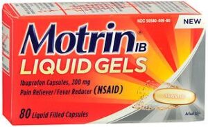 motrin ib liquid gels – 80 ct, pack of 2