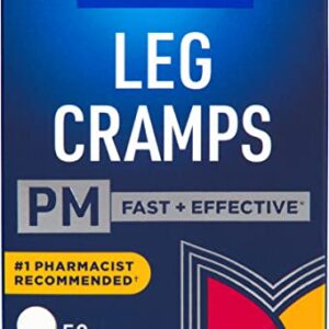 Leg Cramps Tablets by Hyland's Naturals, PM Nighttime Formula, Natural Relief of Calf, Foot and Leg Cramps at Night, 50 Count