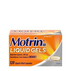 motrin ib pain reliever/fever reducer liquid gels 120 ea (2 pack)