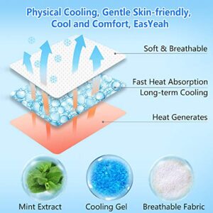 20 Sheets Cooling Patches for Fever Discomfort & Pain Relief, Cooling Relief Fever Reducer, Soothe Headache Pain, Pack of 20