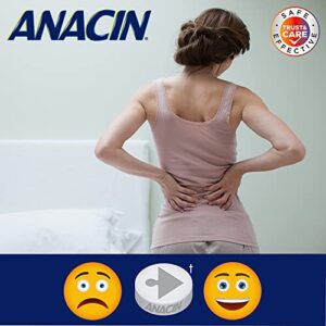 Anacin Fast Pain Relief, Aspirin + Caffeine Pain Reliever, 100 coated tablets