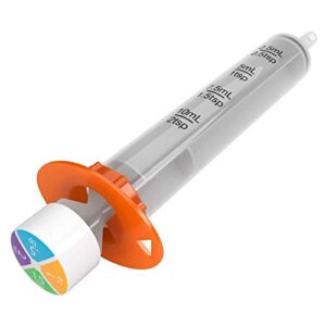 ezy dose kids baby oral syringe & dispenser | true ezy design for liquid medicine | 10 ml/2 tsp | color coded | pack of 3