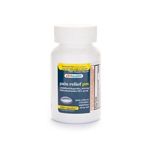 a+health ibuprofen pm softgels, pain reliever/nighttime sleep aid (nsaid), made in usa, 120 count
