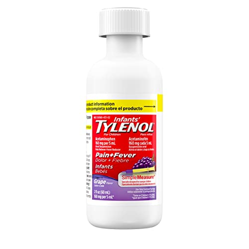 Infants' Tylenol Acetaminophen Liquid Medicine, Grape, 2 fl. oz