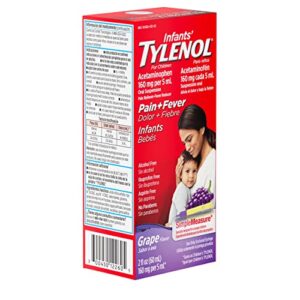 Infants' Tylenol Acetaminophen Liquid Medicine, Grape, 2 fl. oz