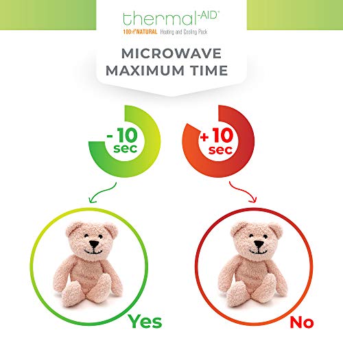 Thermal-Aid Zoo — Mini Bella The Pink Bear — Kids Hot and Cold Pain Relief Boo Boo Tool — Heating Pad Microwavable Stuffed Animal and Cooling Pad — Easy Wash, Natural Sleep Aid — Pregnancy Must-Haves