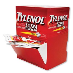 mcneil – div of johnson&johnson tylenol extra strength caplet refills, 2 caplets per packet, 50-pack box (3 pack – 50 count/box)