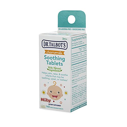 Dr. Talbot's Chamomile Soothing Tablets, Quick Dissolve, 140 Count (Packaging May Vary)