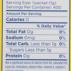 Splenda No Calorie Sweetener, 400 Count Packets