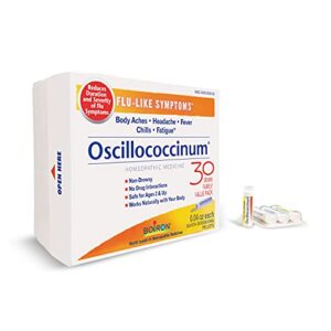boiron oscillococcinum for relief from flu-like symptoms of body aches, headache, fever, chills, and fatigue – 30 count