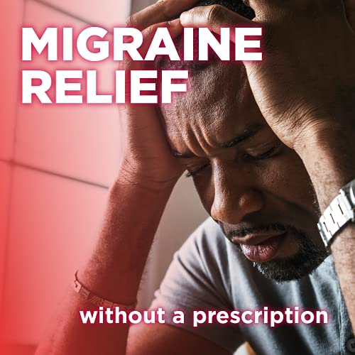 Amazon Basic Care Migraine Relief, Acetaminophen, Aspirin (NSAID) and Caffeine Tablets, Migraine Headache Relief, Pain Reliever/Pain Reliever Aid, 200 Count