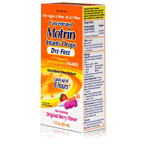 Infants' Motrin Concentrated Liquid Medicine Drops with Ibuprofen, Berry, 1 fl. oz