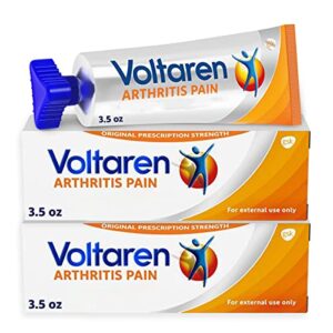 voltaren arthritis pain gel for powerful topical arthritis pain relief, no prescription needed – 3.5 oz/100 g tubes (pack of 2)