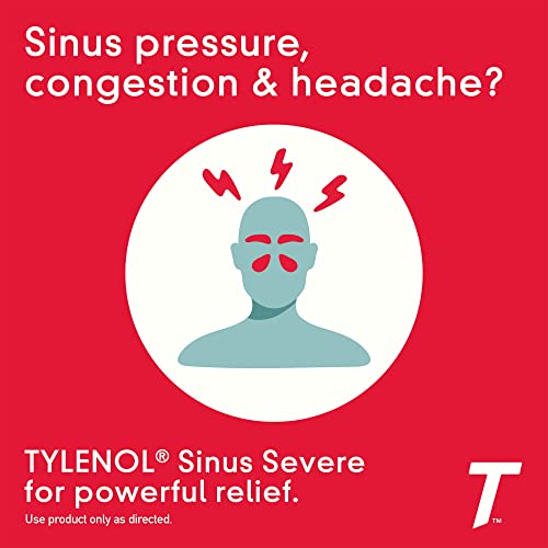 TYLENOL Sinus Congestion & Pain, Severe Caplets Daytime Non-Drowsy 24 EA (Pack of 3)