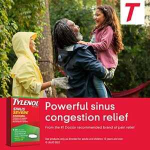 TYLENOL Sinus Congestion & Pain, Severe Caplets Daytime Non-Drowsy 24 EA (Pack of 3)