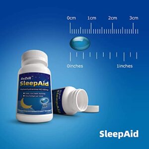 RXZELL Sleep Aid, Diphenhydramine HCl 50mg, 220 Softgels - Fall Asleep Faster, Deeper Restful Sleeping, Non Habit-Forming