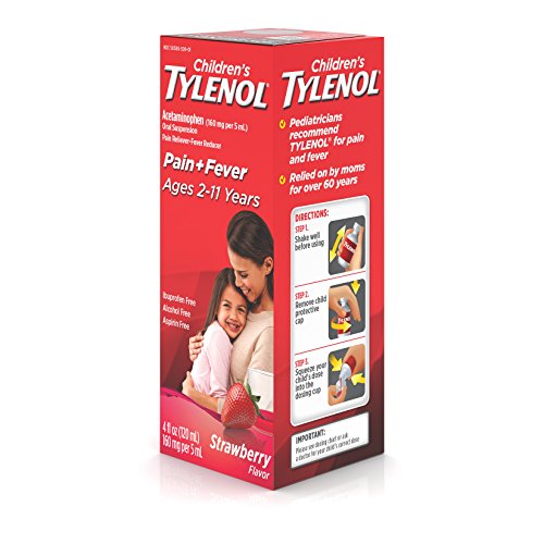 Children's Tylenol Very Berry Strawberry Flavor, 4-Ounce (Pack of 2)