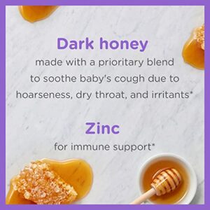 Zarbee's Baby Cough Syrup + Immune with Honey Natural Grape Flavor 2 Fl Oz