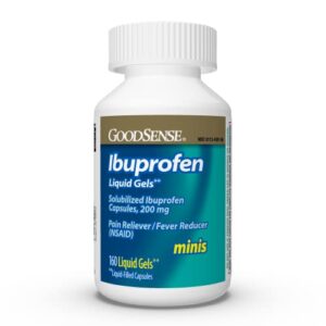 Ibuprofen Mini Liquid-Gels, 200 mg, Liquid-Filled Capsules, Pain Reliever and Fever Reducer, 160 Count