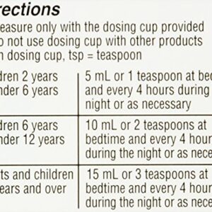 Hyland's Naturals Cold Medicine for Kids Ages 2+, Nighttime Cough Syrup, Decongestant, Allergy & Common Cold Symptom Relief, 4 Fl Oz