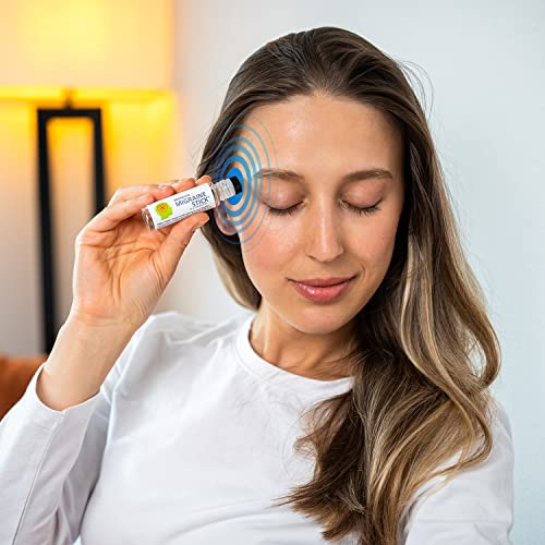 Migrastil Migraine Stick® Rollon - Fast Cooling Comfort for Your Head. Aromatherapy with Peppermint & Other Essential Oils. Metal Roller. Made in USA by Basic Vigor