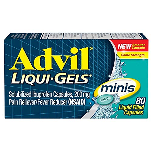 Advil Liqui-Gels Minis, 80 Capsules Per Bottle (3 Bottles)