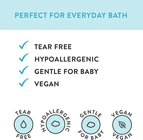 The Honest Company 2-in-1 Cleansing Shampoo + Body Wash | Gentle for Baby | Naturally Derived, Tear-free, Hypoallergenic | Lavender Calm, 10 fl oz