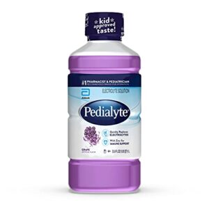 pedialyte electrolyte solution, grape, hydration drink, 1 liter