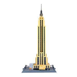 Apostrophe Games Empire State Building Block Set (1,993 Pieces) New York's Empire State Building Famous Landmark Series - Architecture Model for Kids and Adults