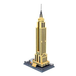 Apostrophe Games Empire State Building Block Set (1,993 Pieces) New York's Empire State Building Famous Landmark Series - Architecture Model for Kids and Adults