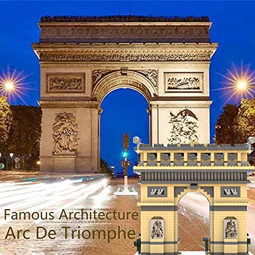 dOvOb Architecture Arc De Triomphe Micro Building Blocks Set (2020 Pieces) Famous Architecture Model Toys Gifts for Kid and Adult