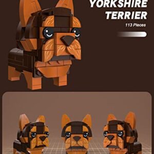 Apostrophe Games Dogs & Friends Building Block Sets - 6 Animals to Build, 661 Pieces - Corgi, Husky, Pug, Shiba Inu, Yorkshire Terrier, Squirrel