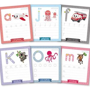 Apostrophe Games Alphabet & Number Tracing Cards, Reusable, Dry Erase, Upper & Lower Case, 31 Large Reusable Cards, Repetitive Tracing Alphabet and Number Cards, Improve Writing Skills, Flash Cards