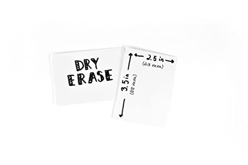 Apostrophe Games Dry Erase Blank Playing Cards w/Box, Poker Size - 2.5" x 3.5", 180 Reusable Blank Cards, Flash Cards, Board Game Cards & Note Cards