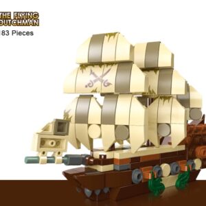 Apostrophe Games Famous Sailing Ships Building Block Set Toys - 3 Ships to Build, 506 Total Pieces - The Flying Dutchman, HMS Victory, Santa Maria, Model for Kids and Adults