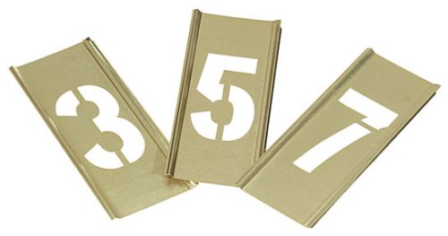 Stencil-6" Brass Letter Set(1) A-Z, (1) Ampersand, Blanks, (1) Comma, (1) Dash, (1) Period 6